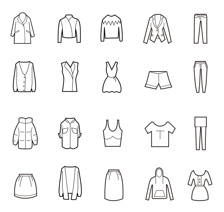 服装品类Icon|UI|图标|ziyourain 
